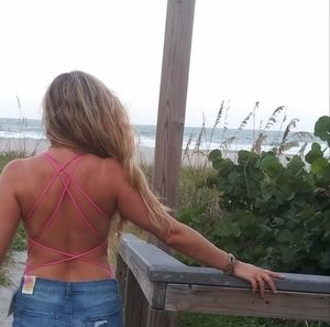 'Strappy Happy' Pink Bodysuit